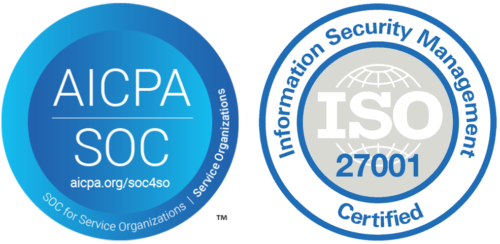 SOC 2 and ISO 27001 logo